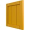 Ekena Millwork 12"W x 12"H True Fit PVC Framed Board-n-Batten Shutters Sample, Turmeric SAMPLE-TFPBFTU - alternate 3
